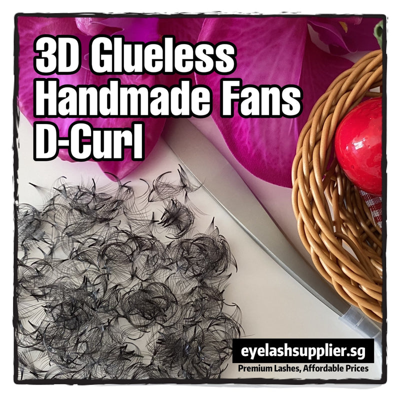 3D Glueless Handmade Fans D-Curl 0.07 - Eyelash Supplier Singapore
