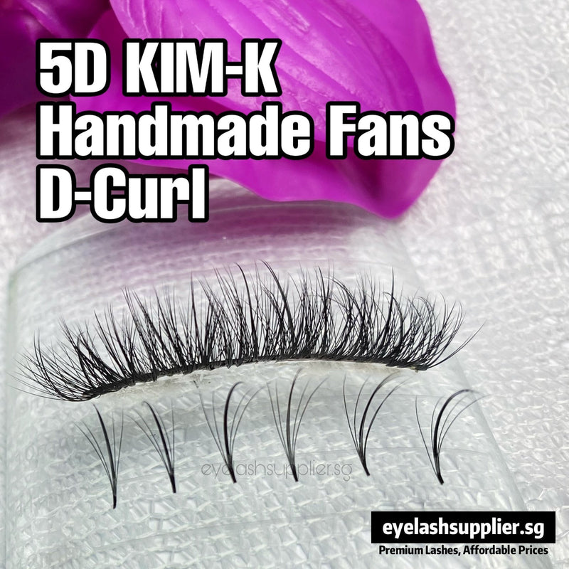 5D KIM-K Handmade Fans - Eyelash Supplier Singapore
