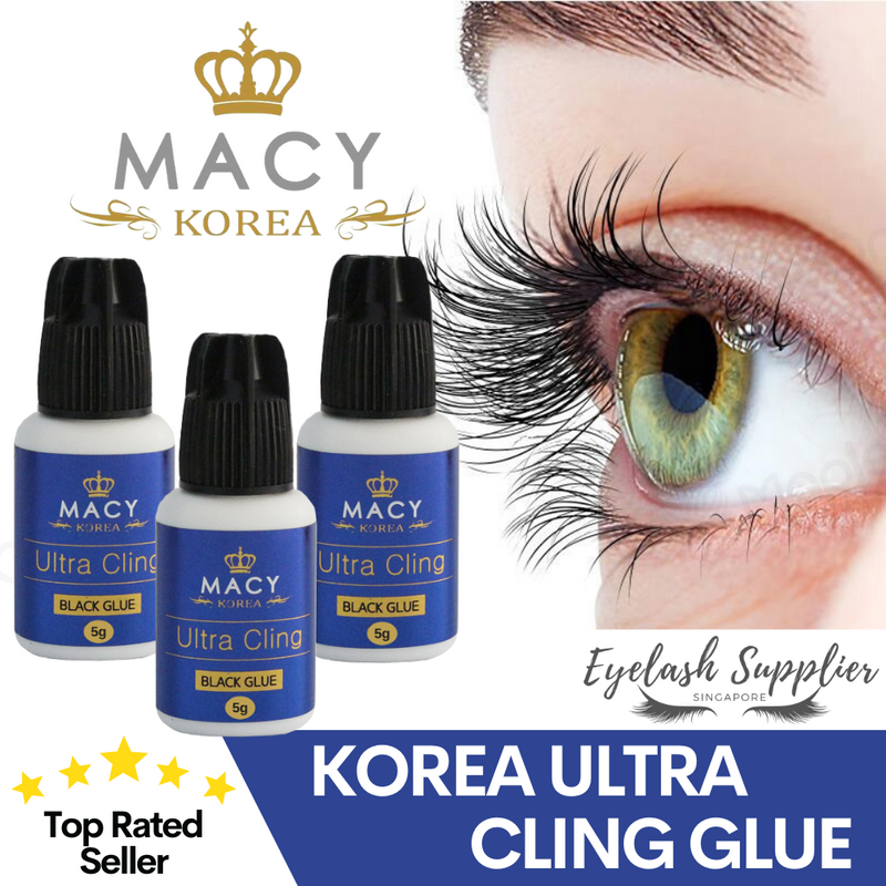 Korea Macy Ultra Cling Glue 5g | For Beginner & Self Application | Long Retention - Eyelash Supplier Singapore