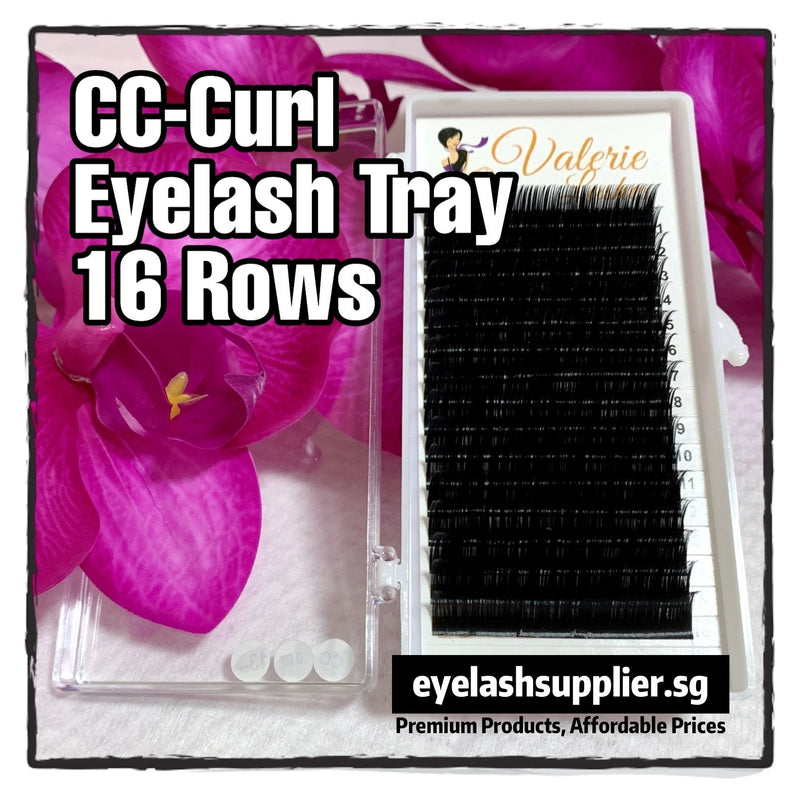 CC-Curl Eyelash Tray | 16 Row | Premium Silk - Eyelash Supplier Singapore