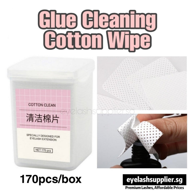 Glue Cleaning Cotton Wipe - Eyelash Supplier Singapore